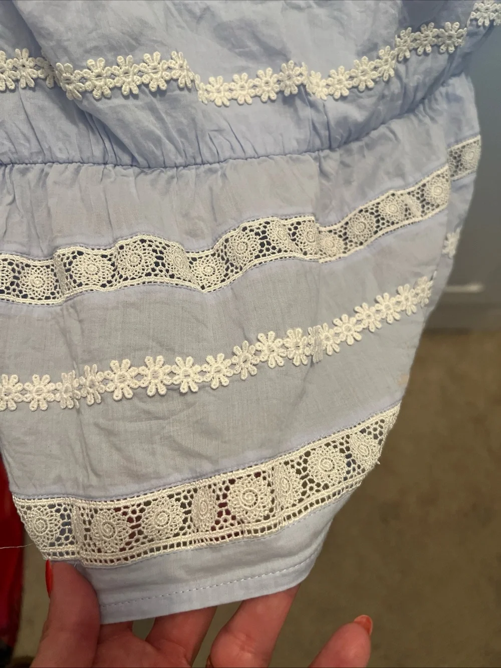 J. Crew Daisychain Peplum Short Sleeve Blouse XS